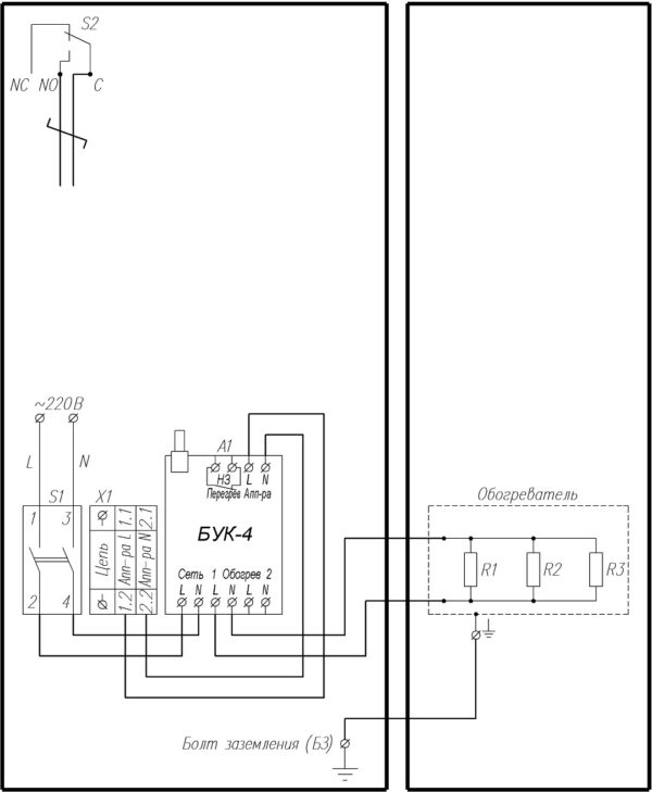 Схема электрическая принципиальная ТШ-3